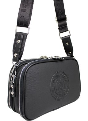 Just Polo Women's Black 5-Compartment Shoulder and Crossbody Bag  - Image 5