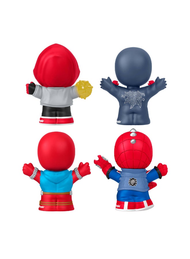 Fisher-Price ​Little People Collector Marvel Spider-Man: Issue 2 Special Edition Set for Comic Book Fans, 4 Figures in a Display Package - Image 5