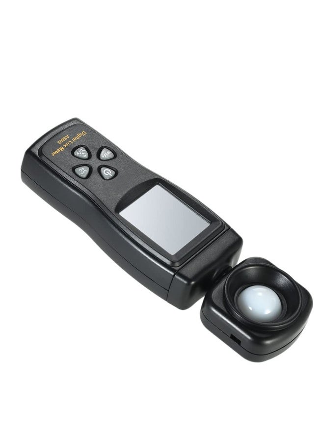 Mini Digital Lux Meter, Professional LED Light Meter, LCD Display Handheld Illuminometer Luminometer, Photometer Luxmeter Light Meter, with 0-200,000 Measuring Ranges and Rotatable Detector - Image 4