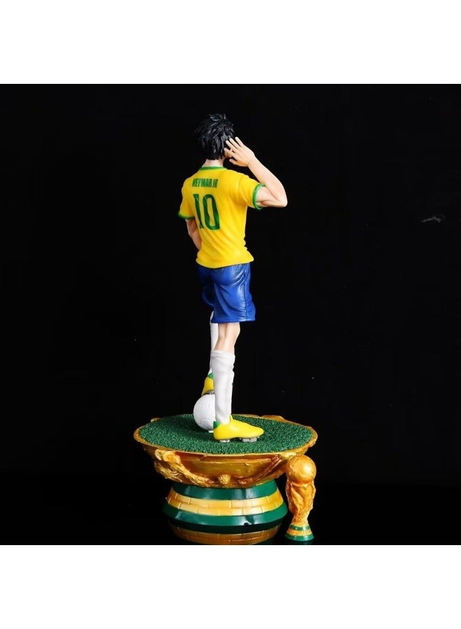 عام قطعة واحدة لوفي كوس كرة القدم نجمة حرف نموذج سطح المكتب نموذج الديكور لعبة حفلة عيد ميلاد جمع الديكور هدية للعائلة والأصدقاء 35 سنتيمتر - Image 4