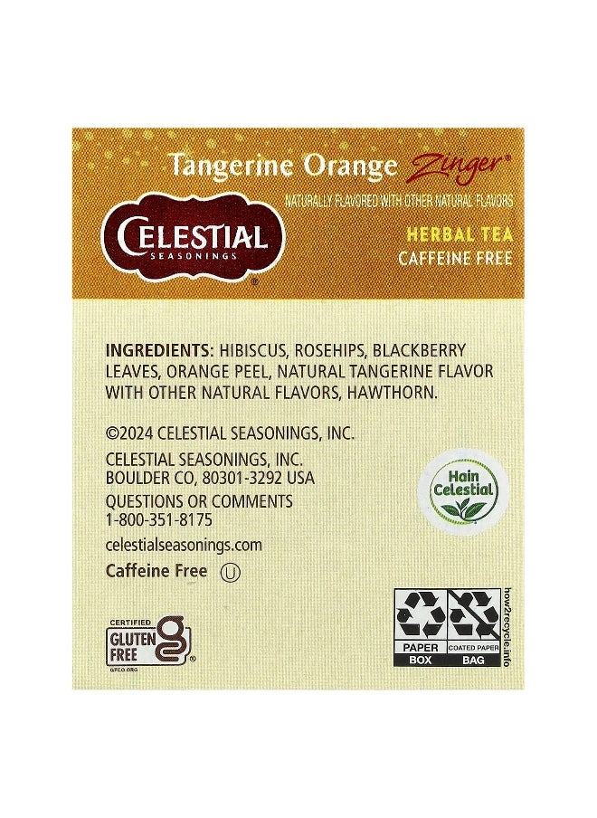 CELESTIAL SEASONINGS Celestial Seasonings, Herbal Tea, Tangerine Orange Zinger®, Caffeine Free, 20 Tea Bags, 1.7 oz (47 g)  - Image 2