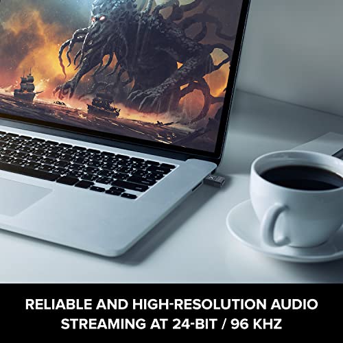 Creative BT-W5 Smart Bluetooth 5.3 Audio Transmitter with aptX Adaptive, High-Resolution 24-bit / 96 kHz Audio, Device-Switching Function, Works with PC/Mac/Gaming Consoles - Image 3