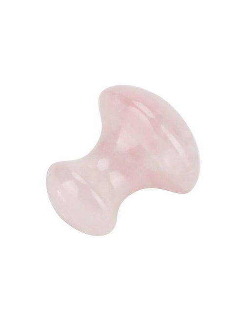 Stone Sha Scraping Massage Tool, Rose Quartz Crystal Massage Stone Scraping Massage Tool Mushroom Shaped for Eye Face Neck Beauty Spa Relaxing Massage Stone