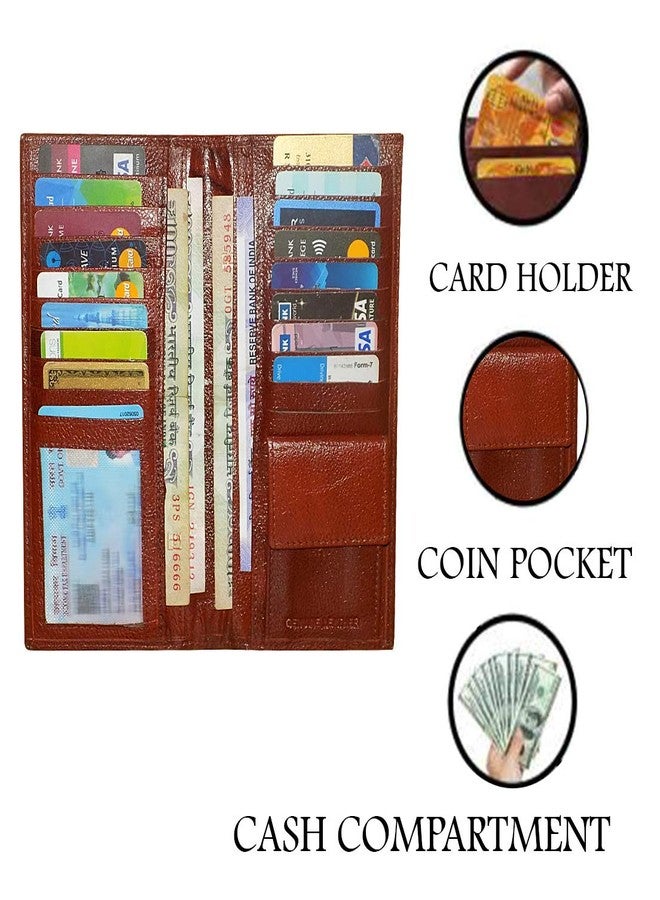 STYLE SHOES Brown Smart and Stylish Leather Card Holder - Image 3