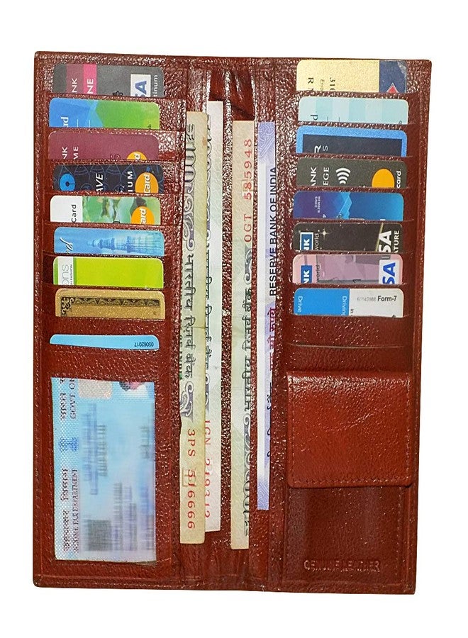 STYLE SHOES Brown Smart and Stylish Leather Card Holder - Image 5
