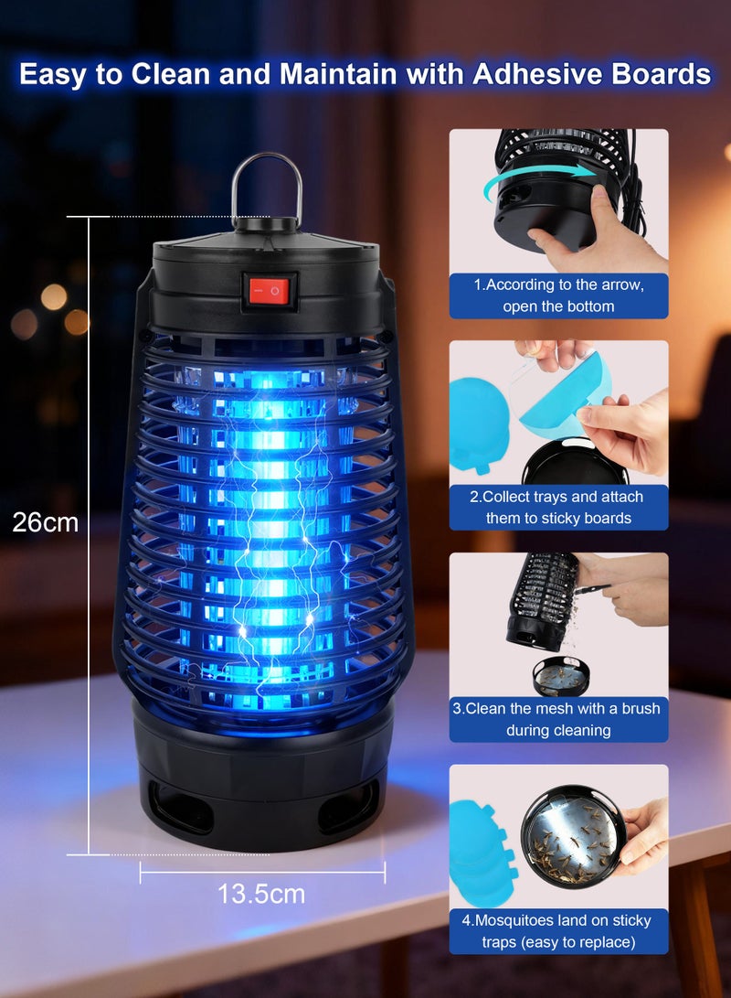 Necomi Electric Mosquito Killer, 365nm Luminous Hanging Insect Killer, 12W UV Insect Killer Lamp, Attracts Moths, Gnaties, Flies, IPX4 Rated for Indoor and Outdoor Use - Image 5