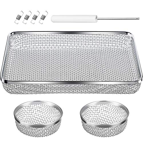 TOODOO 3 Pack Flying Insect Screen RV Furnace Vent Cover (2.8 Inch)(8.5 x 6 Inch) Stainless Steel Mesh with Installation Tool - Image 1