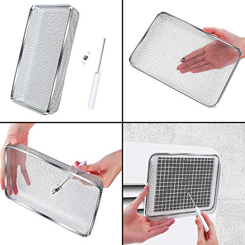 TOODOO 3 Pack Flying Insect Screen RV Furnace Vent Cover (2.8 Inch)(8.5 x 6 Inch) Stainless Steel Mesh with Installation Tool - Image 5