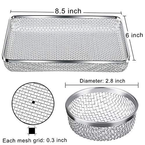 TOODOO 3 Pack Flying Insect Screen RV Furnace Vent Cover (2.8 Inch)(8.5 x 6 Inch) Stainless Steel Mesh with Installation Tool - Image 2