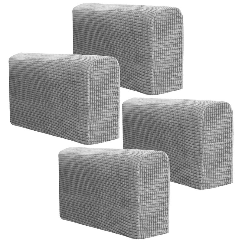 2 Pairs of Universal Elastic Sofa Armrest Cover Simple Sofa Side Towels Protective Cloth for Home Office - Image 1