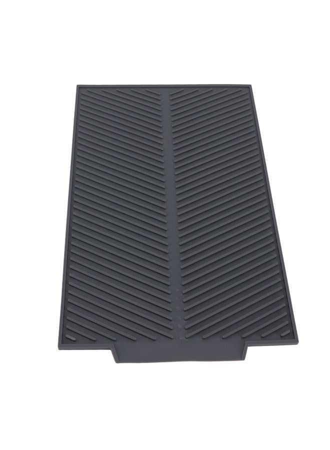 إسكدنيا Silicone Dish Drying Mat Anti Slip Shock Proof Easy To Clean Kitchen Counter Drying Mat for Dish Bowl Fork L 43x33.5cm - Image 4