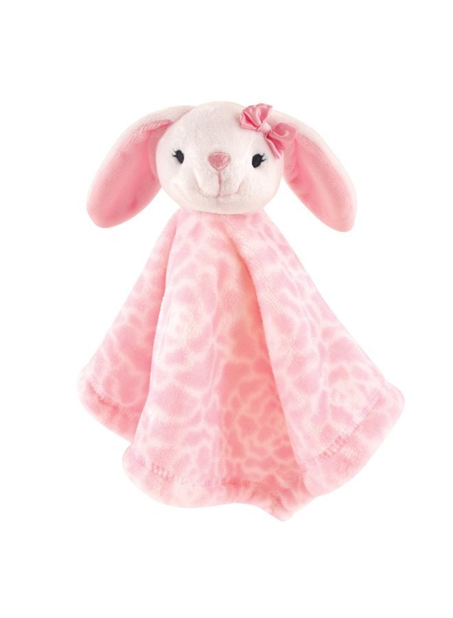 hudson baby Unisex Baby Animal Face Security Blanket, Bunny, One Size 