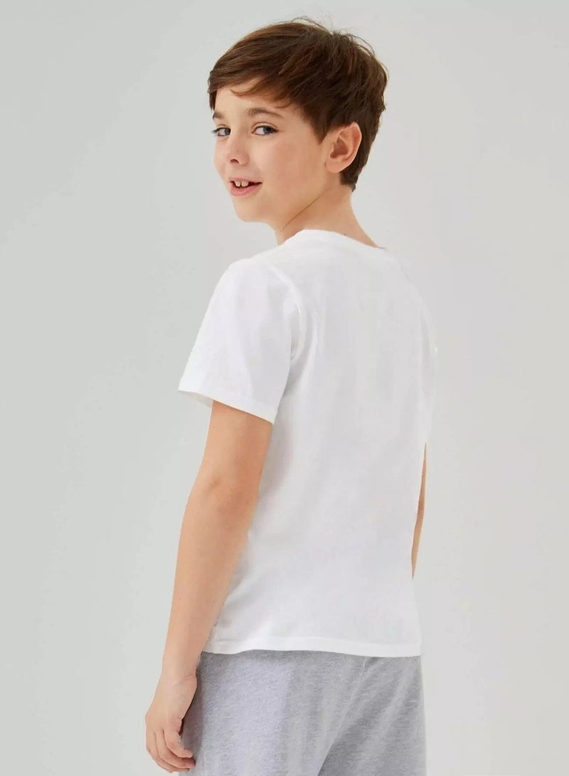 Boys Cotton Solid Tee  - Image 2