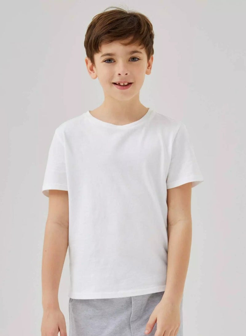 Boys Cotton Solid Tee  - Image 1