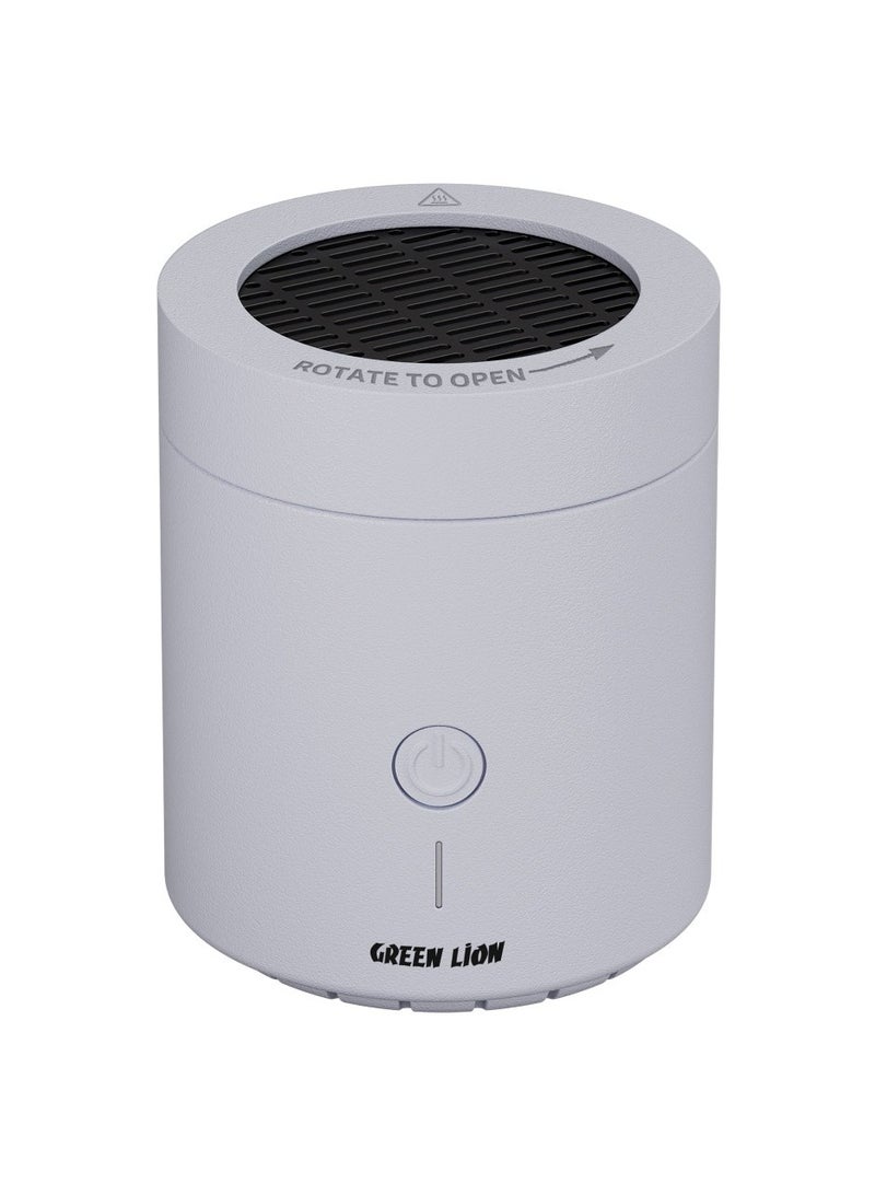 GREEN LION Dune Bakhour Incense Burner 2000mAh / Strong Fragrance Oud / Portable Bukhour / Luxury Scent Rechargeable Bakhoor - White - Image 1