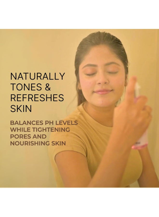 VITRO Rose Water Spray for Face 200ml | Pure Gulab Jal | No Additives, Chemicals, or Preservatives | Natural Toner for Hydrated, Glowing Skin | Hydro Distilled - Image 2