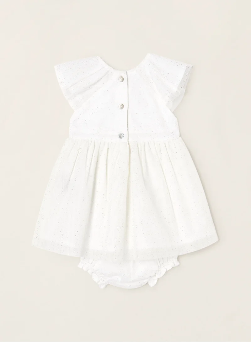 زيبي Zippy Tulle Dress + Bloomers Set For Newborn Baby Girls