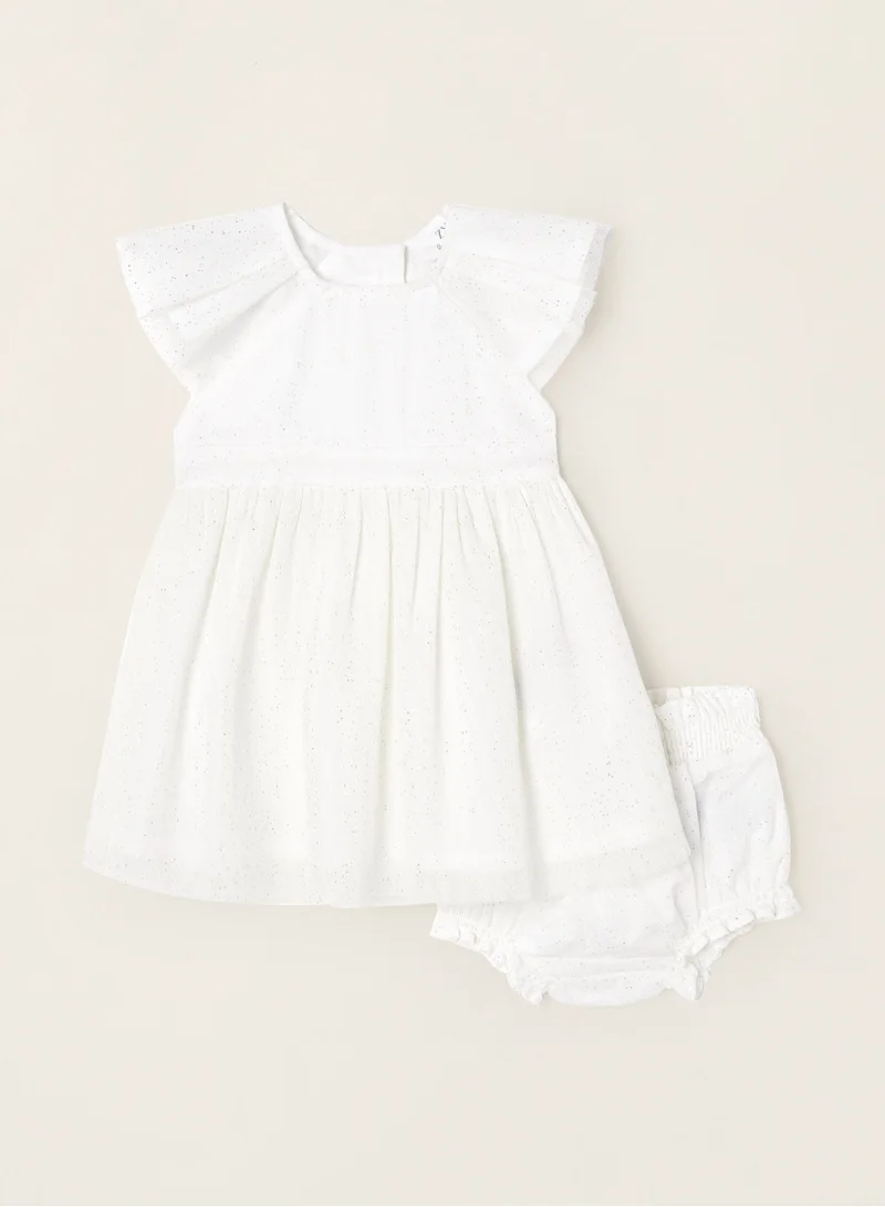 زيبي Zippy Tulle Dress + Bloomers Set For Newborn Baby Girls