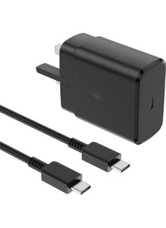 Generic Concretization 45W Fast Charger for Samsung Galaxy Charger Head,With 2m Type C Charging Cable, S23 Ultra S23 Plus S23 S23 S22 Ultra S22 S21 Ultra S21 S21 A54 A53 A52 A32(6) Black  - Image 1