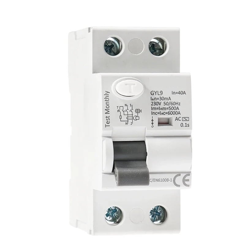 2P 40A 100mA GYL9 نوع AC RCD قاطع الدائرة الكهرومغناطيسي ELCB RCCB 1P N - Image 2