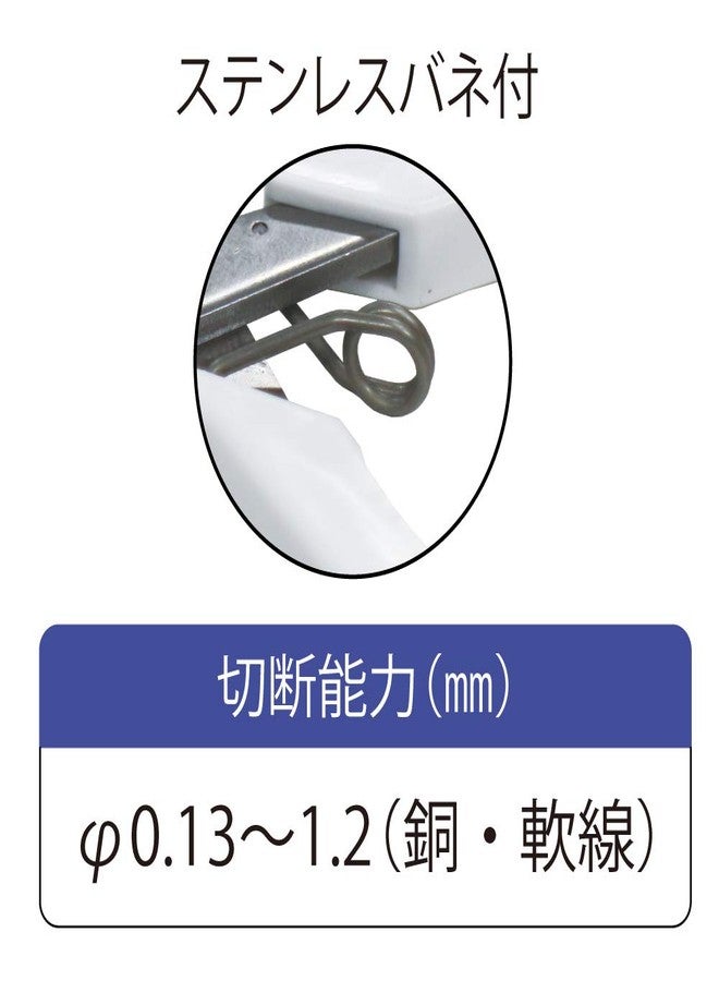 TOP Nipper Cutting Pliers Sharp Heavy Duty Japanese Stainless Steel, Spring Loaded Precision Flush Cut Pliers 4.5", Wire Cutter Tool, Made in JAPAN - Image 5