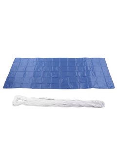 Rectangular Inflatable Swimming Pool Cover with String Waterproof Ground Pool Dust Protection Cover 2.4x0.92m/7.9x3ft