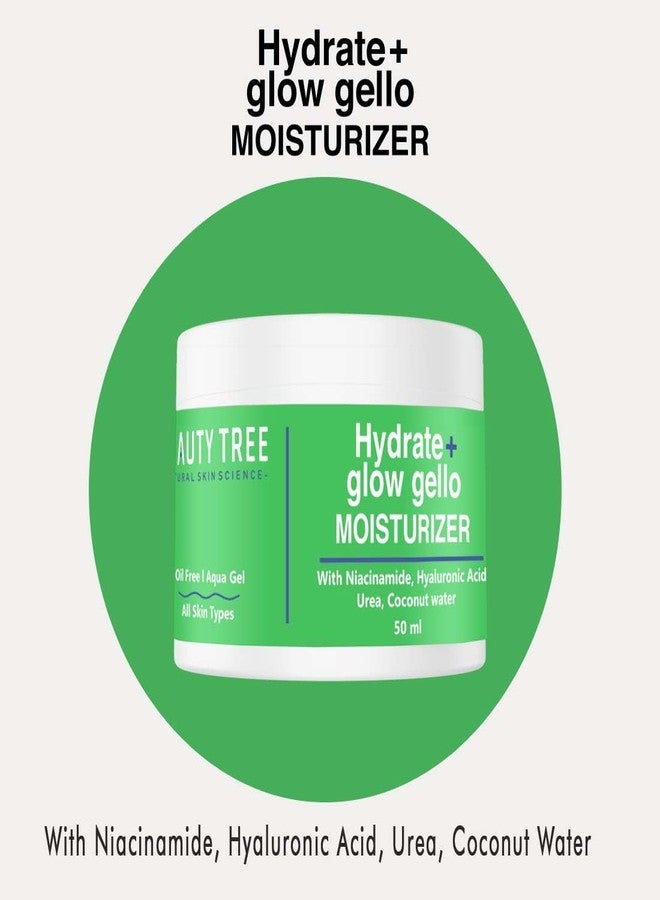 BEAUTY TREE Hydrate+Glow Moisturizer With Niacinamide & Coconut Water, Hyaluronic Acid For Intense Hydration 50 ml - Image 4