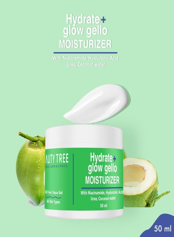 BEAUTY TREE Hydrate+Glow Moisturizer With Niacinamide & Coconut Water, Hyaluronic Acid For Intense Hydration 50 ml - Image 3