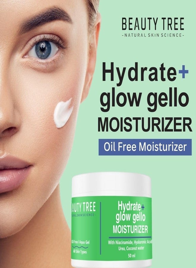 BEAUTY TREE Hydrate+Glow Moisturizer With Niacinamide & Coconut Water, Hyaluronic Acid For Intense Hydration 50 ml - Image 2