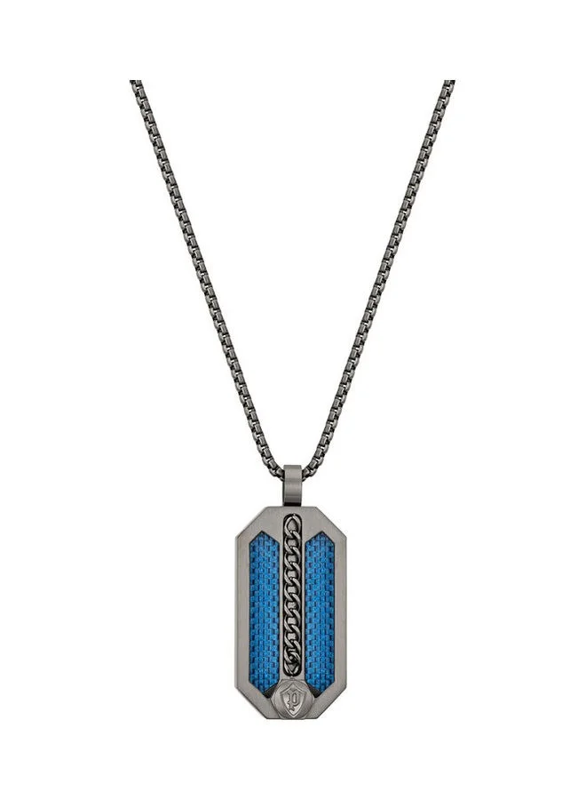 POLICE Police Besar Gunmetal Tag Necklace for Men