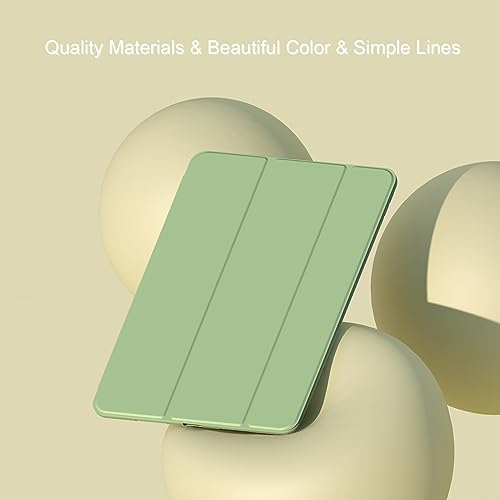 Divufus Case for iPad Air 2 (2nd Generation) 9.7 Inch, Lightweight Slim Auto Sleep/Wake Trifold Stand Smart Cover, Soft TPU Case for iPad Air 2nd Gen(2014 Released), Matcha Green - Image 5