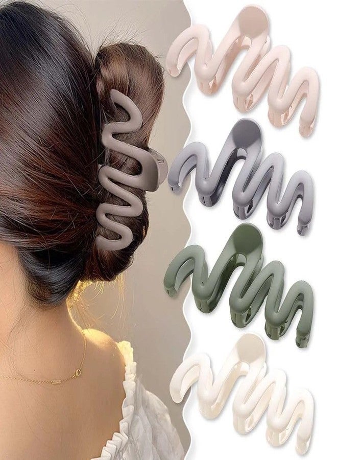 VORSET 2 Pcs Korean style Hair Clutcher for Women & Girls, Zigzag Shape, Beautiful, Hair Claw Clip Matte Finish, korean clutchers for hair women Hair Accessories - Image 2