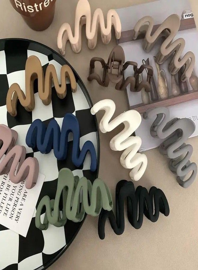 VORSET 2 Pcs Korean style Hair Clutcher for Women & Girls, Zigzag Shape, Beautiful, Hair Claw Clip Matte Finish, korean clutchers for hair women Hair Accessories - Image 4