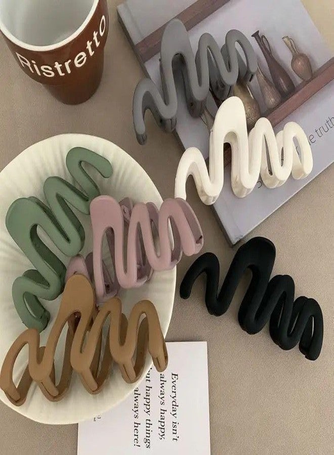 VORSET 2 Pcs Korean style Hair Clutcher for Women & Girls, Zigzag Shape, Beautiful, Hair Claw Clip Matte Finish, korean clutchers for hair women Hair Accessories - Image 3