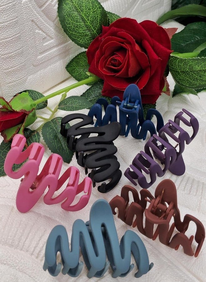 VORSET 2 Pcs Korean style Hair Clutcher for Women & Girls, Zigzag Shape, Beautiful, Hair Claw Clip Matte Finish, korean clutchers for hair women Hair Accessories - Image 5
