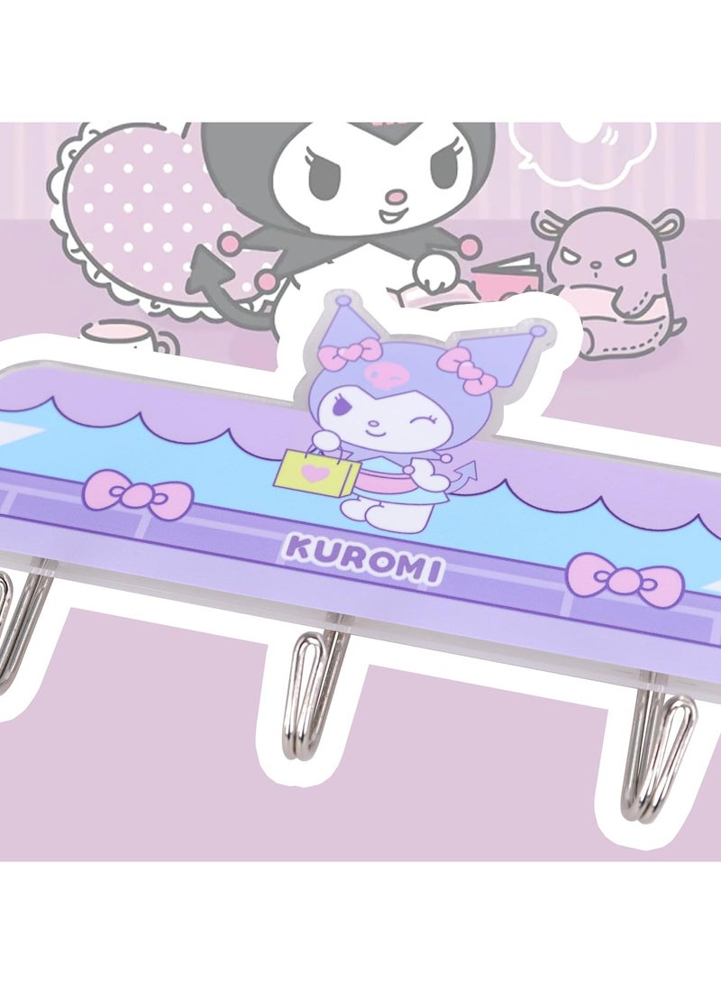 عام 3 قطع خطافات مفاتيح حائط كرتونية كرتونية لتعليق خطافات مفاتيح حائط كوايي لغرفة نوم الحمام خطافات لاصقة مبتكرة - Image 4