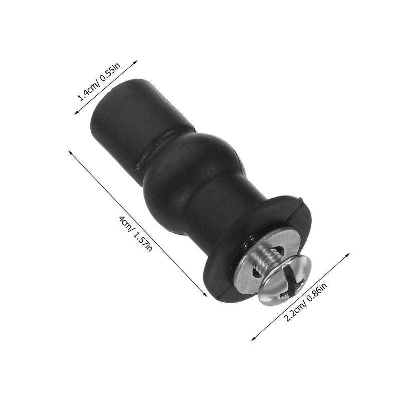 Toilet Seat Fixing Kit With Stainless Steel Bolts Rubber Nuts 14mm Washers 4 Sets - Image 3