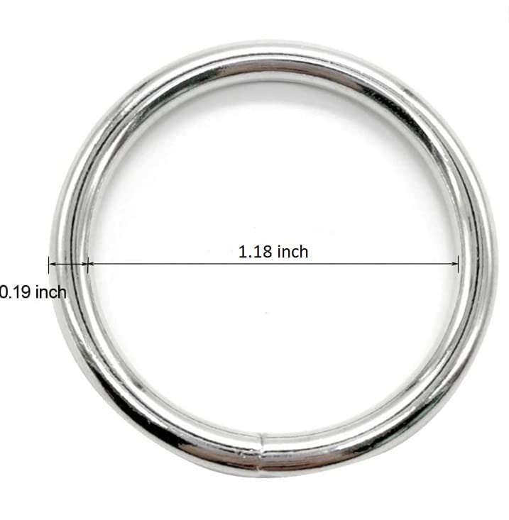 Ebay Macrame Wall Home Decor Ring Steel Rings for Hanging Decoration Exclusive Stainless Steel Rings for Dream Catcher and Macram Craft Authentic Set of 10 Pcs  - Image 2