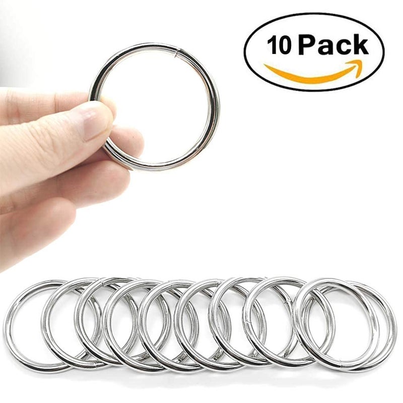 Ebay Macrame Wall Home Decor Ring Steel Rings for Hanging Decoration Exclusive Stainless Steel Rings for Dream Catcher and Macram Craft Authentic Set of 10 Pcs  - Image 3