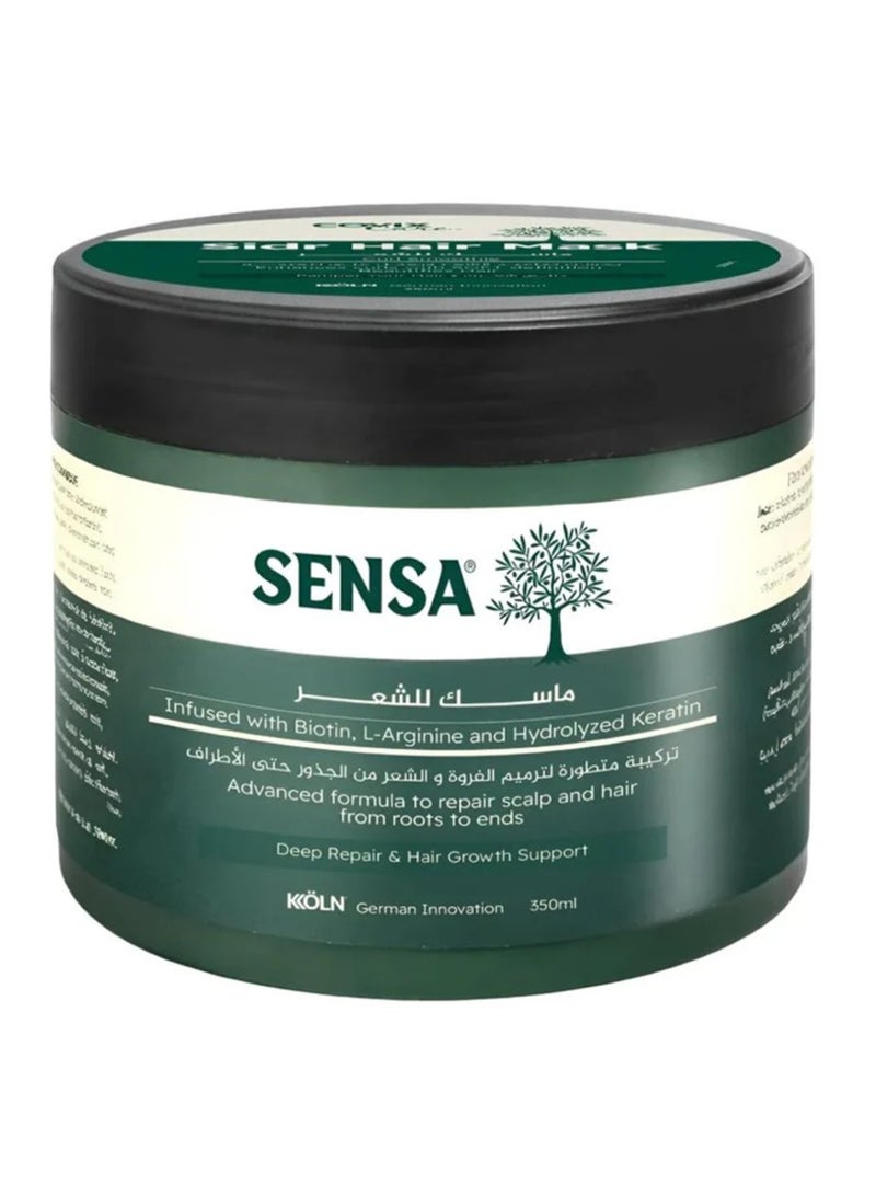 Sidr Hair Mask Infused With Biotin L-Arginine And Hydrolyzed Keratin 350 ml