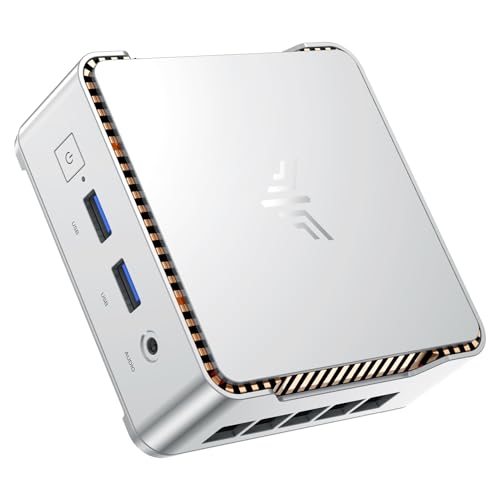 KAMRUI Essenx E2 Mini PC, 16GB RAM 512GB SSD Mini Computers,12th Alder Lake N97 (Beat N150,up to 3.6GHz) Micro PC, HDMI+DP1.4 Dual 4K UHD Small PC,Gigabit Ethernet,WiFi,BT,Home/Office Mini Desktop pc - Image 1
