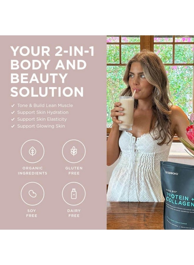 Tropeaka مسحوق بروتين الكولاجين من تروبيكا للسموذي والشيك - فانيليا كريمية - بروتين نقي وببتيدات كولاجين بحرية للبشرة والشعر والأظافر، خالي من الألبان، خالي من الجلوتين، غير معدل وراثيًا، 18 أونصة (17 حصة) - Image 3
