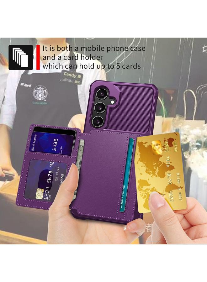 S-TOP Case For Samsung Galaxy A55 5G Magnetic Wallet Card Bag Leather Phone Case - Image 5