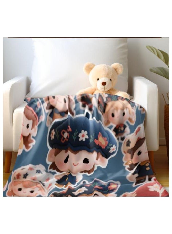 general Children's or student cartoon flannel thin blanket (warm and comfortable, suitable for sleep, games) 100cm*150cm - 881 - Image 5