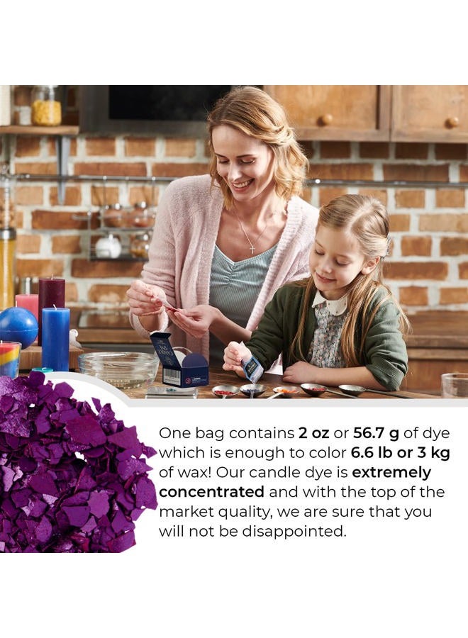 Candle Shop (Purple) - Candle Shop - Purple colour 60ml- Dye chips for making candles - Candle wax Dye - A great choice of colours - Image 4