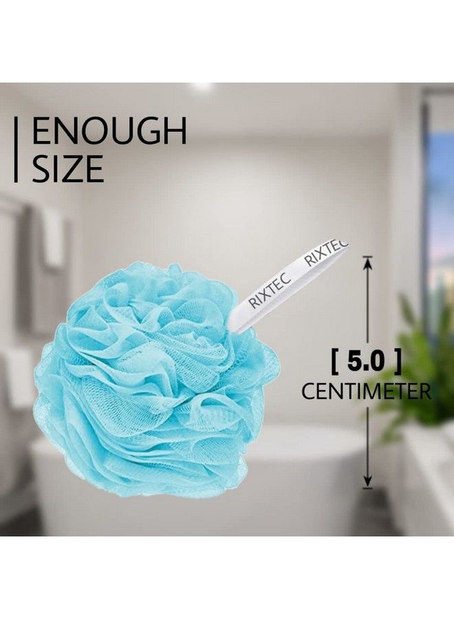 RIXTEC Premium Bathing Round Loofah For Men And Women (Multi Colour) (Pack Of 4) - Image 4