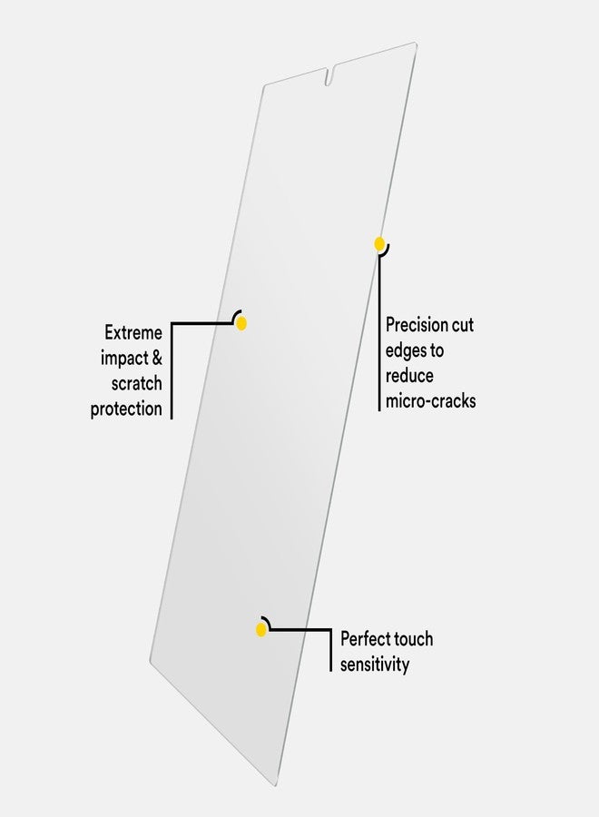 BodyGuardz Pure 3 Glass Screen Protector for Samsung Galaxy 24 Ultra, Maximum Strength Tempered Glass, Edge to Edge Coverage, Easy Installation, Crystal Clear, Perfect Touch Sensitivity - Image 4