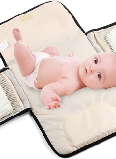 A 2-sided mattress in white with a front zipper and a hand rest