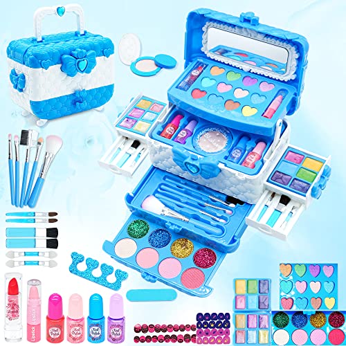 Mrabbitoo Kids Makeup Sets for Girls - Makeup for Kids 8-12, Maquillaje para Niñas, Play Make Up Kit, Non Toxic Best Toys for Little Girl, Princess Toddler Kid Stuff, Ages 345679 10 Year Old Girl Birthday Gifts - Image 1