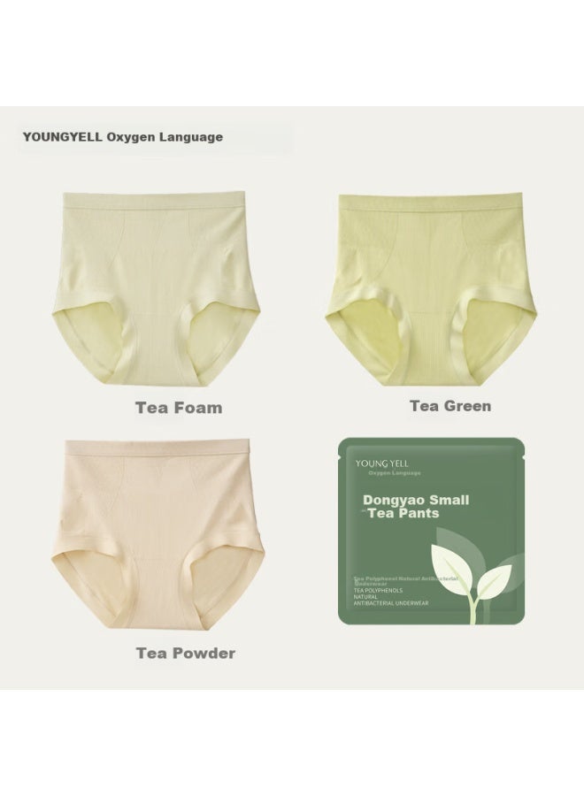 Youngyell Women's High Waist Plus Size Modal Antibacterial Tummy Control Lifting Hip Mom Women's Summer Shorts 3-pack - Image 2